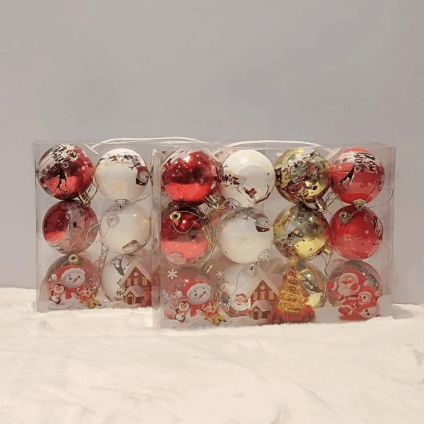 Vintage-Style Christmas Ball Ornament Collection