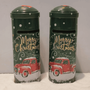 Festive Holiday Mailbox  Decorative Container