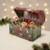 Festive Holiday Storage Box with Snowman Design