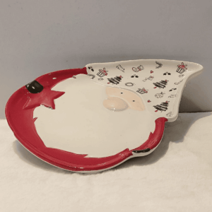 Festive Santa Claus Serving  Plate