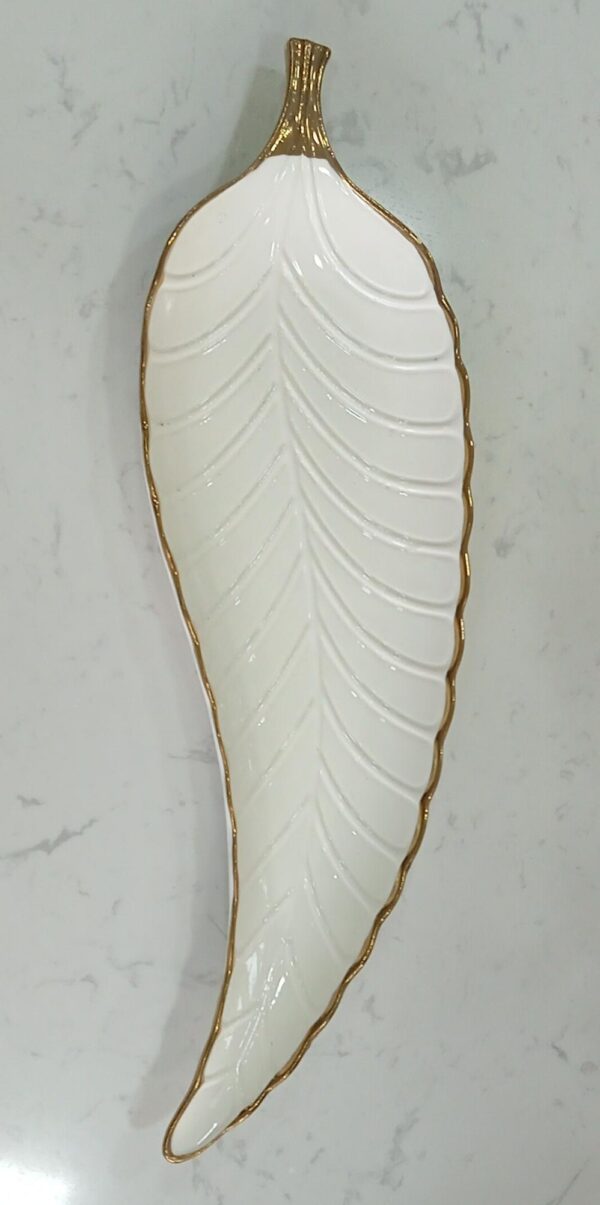 1781248929_WhatsApp_Image_2026-06-09_at_14.03.12-1.jpeg White Ceramic Leaf Serving Dish with Gold Rim