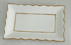 1781249124_WhatsApp_Image_2026-06-09_at_13.17.22-rotated-1.jpeg Rectangular Embossed Ceramic Serving Dish with Double Gold Trim