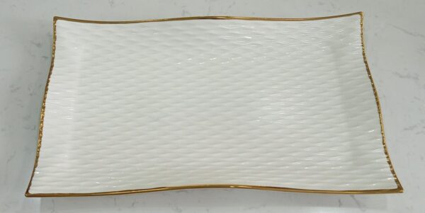 1781249226_WhatsApp_Image_2026-06-09_at_13.18.27-1.jpeg Textured Rectangular Ceramic Serving Dish with Gold Rim