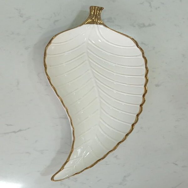 1781616329_WhatsApp_Image_2026-06-09_at_14.03.12-1.jpg White Ceramic Leaf Serving Dish with Gold Rim