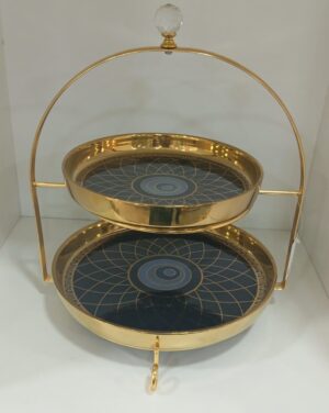 Two-Tier Decorative Serving Stand