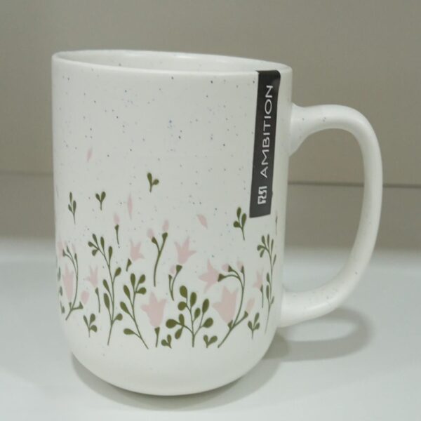 Ambition Floral Ceramic Mug