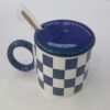 1781948369_WhatsApp_Image_2026-06-18_at_10.14.16-1.jpeg Checkerboard Ceramic Mug with Lid & Spoon