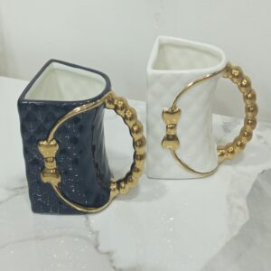 Bow Accent Luxury Ceramic Mug