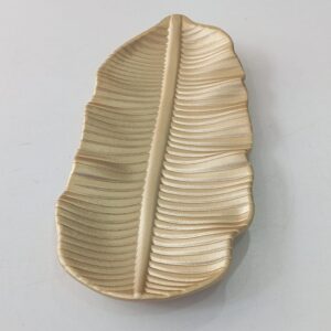 Luxury Gold Banana Leaf Fibre Decorative Tray