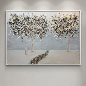 Textured Forest – Mixed Media Wall Art