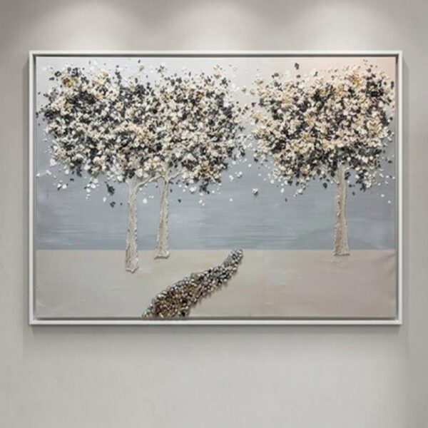 Textured Forest – Mixed Media Wall Art