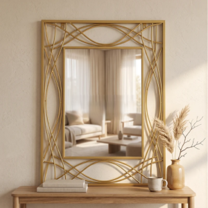 Elegant Gold Decorative Wall Mirror