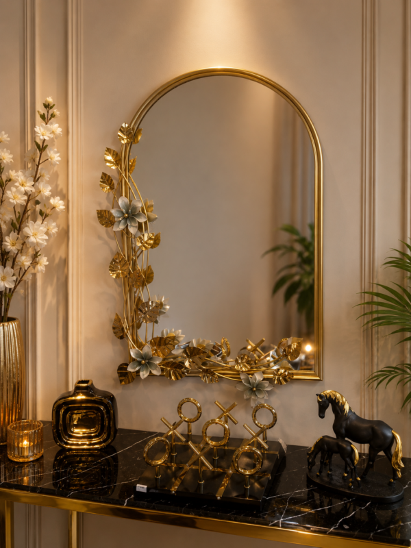 1786428836_ChatGPT_Image_Aug_10_2026_06_43_05_PM-1.png Luxury Gold Floral Arch Mirror – Elegant Decorative Wall Mirror