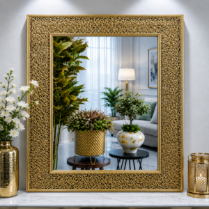 Elegant Gold Decorative Wall Mirror