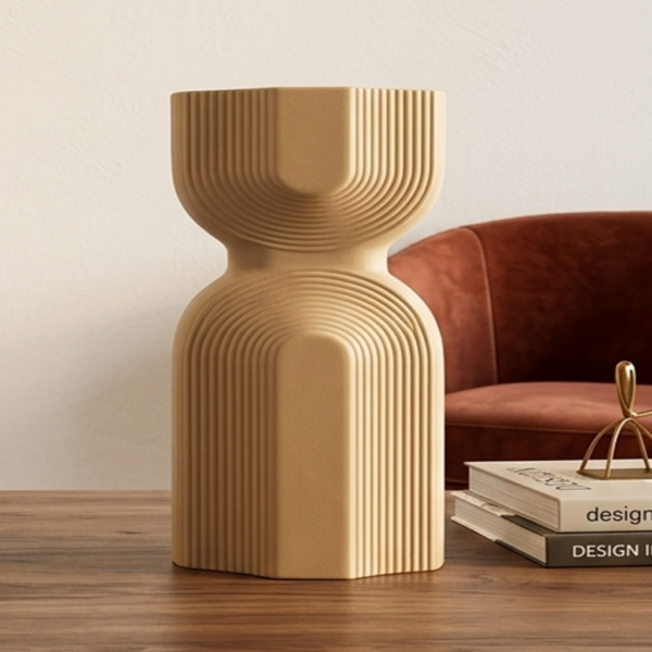 1787043644_114-1.png Modern Ribbed Hourglass Decorative Vase